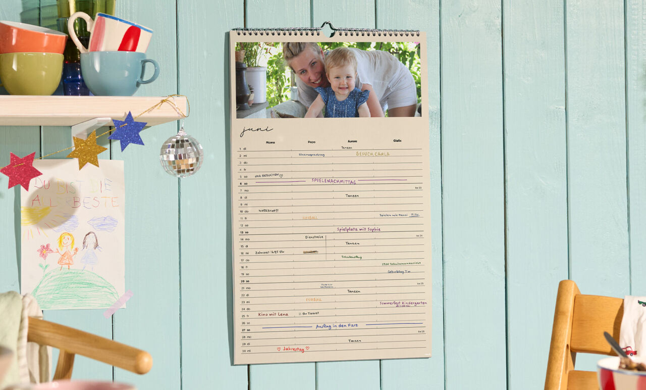 Calendario da parete per appuntamenti family